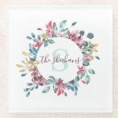 Mit Monogramm Untersetzer (Vorderseite)