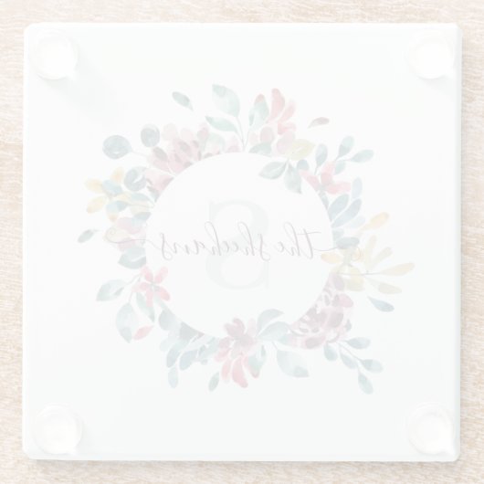 Mit Monogramm Untersetzer (Rückseite)