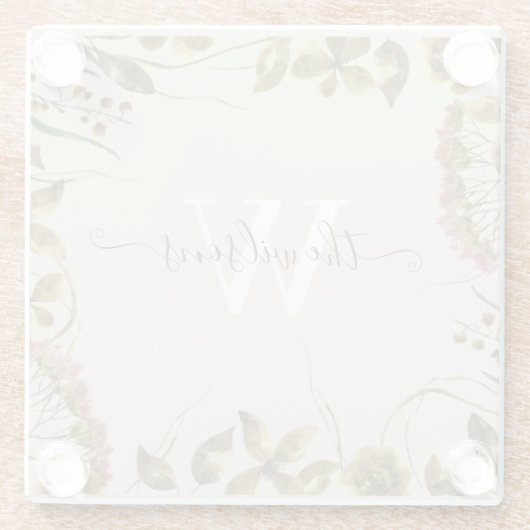 Mit Monogramm Untersetzer (Rückseite)