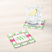 Mit Monogramm Untersetzer aus Gitter und Grosgetre (Vor Ort)