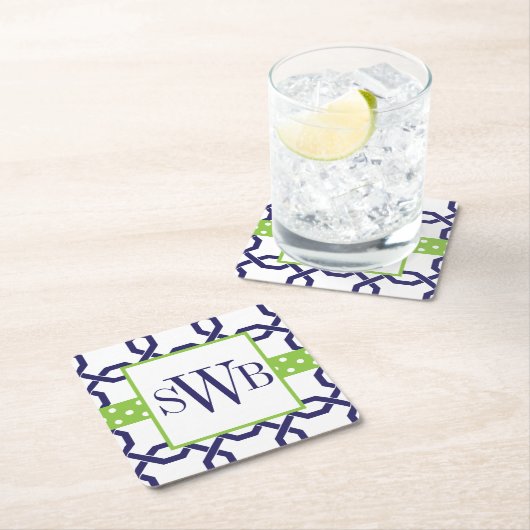 Mit Monogramm Untersetzer aus Gitter und Grosgetre (Vor Ort)