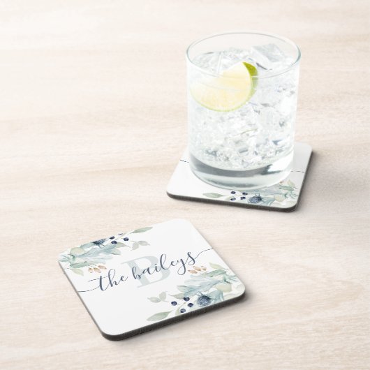 Mit Monogramm Untersetzer aus Hartplastik (Rechte Seite)