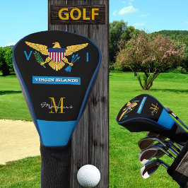 Mit Monogramm US Jungfrau Islands Flag Golf Clubs, Golf Headcover