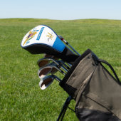 Mit Monogramm US-Jungfrau Islands Flag Golf Clubs, Golf Headcover (In SItu)