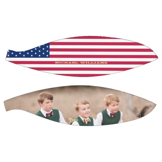 Mit Monogramm USA Flag Team Foto Patriotic America Basketball (Panele)