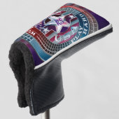 Mit Monogramm USA Golf Head Cover Headcover (3/4 Vorderseite)