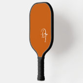 Mit Monogramm - verbrannte Orange Pickleball Schläger (Links)