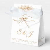 Mit Monogramm Viktorianischer Lüfter Geschenkschachtel (Vorderseite)