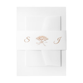 Mit Monogramm Viktorianischer Lüftergedanke Einladungsbanderole