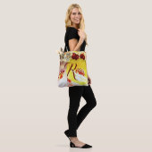 Mit Monogramm Vintage Blume Tasche (Am Model)