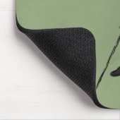 Mit Monogramm Vintage Golfart Mousepad (Ecke)