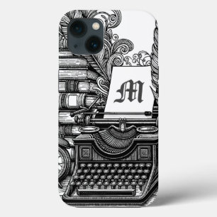 Mit Monogramm Vintage Schriftstellerthemenfarbe Case-Mate iPhone Hülle