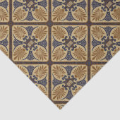 Mit Monogramm Vintager Primrose Art Nouveau Deko Seidenpapier (Detail)