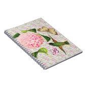 Mit Monogramm Vintager Traum Notizblock (Rechte Seite)