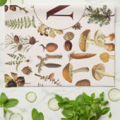 Mit Monogramm Vintages Pinienwaldmuster Geschirrtuch (Gefaltet)