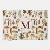 Mit Monogramm Vintages Pinienwaldmuster Geschirrtuch (Horizontal)