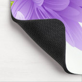 Mit Monogramm-violette Blumen Mousepad (Ecke)