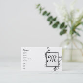 mit Monogramm Visitenkarte (Stehend Vorderseite)