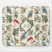 Mit Monogramm Vögel von John James Audubon Mousepad (Vorne)