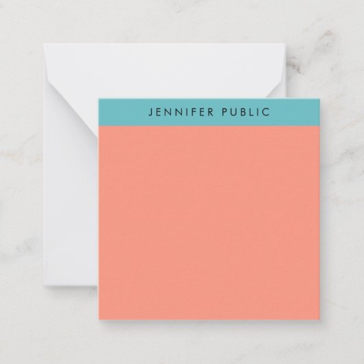 Mit Monogramm Vorlage Elegante Farben Minimalistis (Vorderseite)