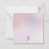 Mit Monogramm Vorlage für benutzerdefinierte Skrip (Rückseite)