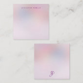 Mit Monogramm Vorlage für benutzerdefinierte Skrip (Vorne/Hinten)