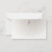 Mit Monogramm Vorlage für benutzerdefiniertes hand (Rückseite)