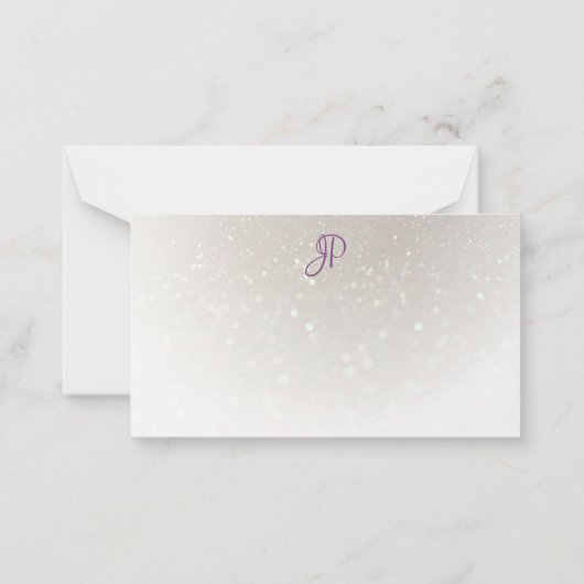 Mit Monogramm Vorlage für benutzerdefiniertes hand (Rückseite)