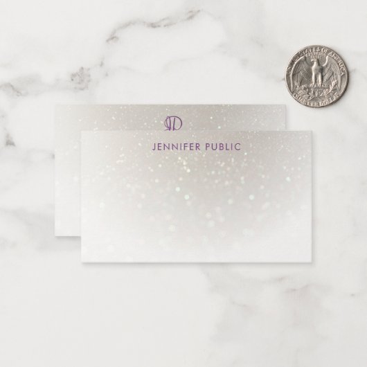 Mit Monogramm Vorlage für benutzerdefiniertes hand (Vorderseite/Rückseite Beispiel)