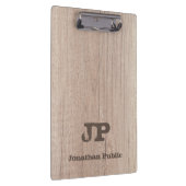 Mit Monogramm Vorlage für den Holzausblick beeintr Klemmbrett (Rechts)