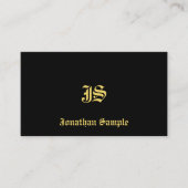 Mit Monogramm Vorlage Klassischer Text im alten St Visitenkarte (Vorderseite)