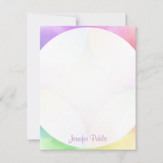 Mit Monogramm Vorlage Moderne Elegante Kalligraphi (Vorderseite)