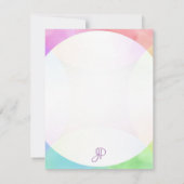 Mit Monogramm Vorlage Moderne Elegante Kalligraphi (Rückseite)