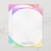 Mit Monogramm Vorlage Moderne Elegante Kalligraphi (Vorne/Hinten)