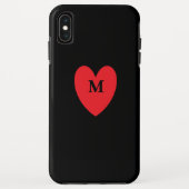 Mit Monogramm Vorname Schwarz Cool Case-Mate iPhone Hülle (Rückseite)