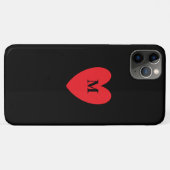 Mit Monogramm Vorname Schwarz Cool Case-Mate iPhone Hülle (Rückseite (Horizontal))