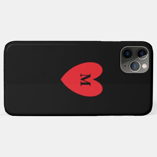 Mit Monogramm Vorname Schwarz Cool Case-Mate iPhone Hülle (Rückseite (Horizontal))