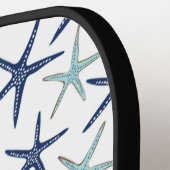 Mit Monogramm Vorstöße an der blauen Küste Pickleball Schläger (Linke Seite)