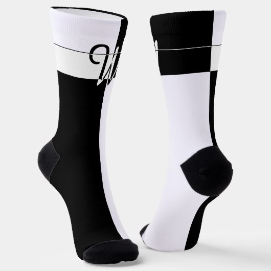 MIT MONOGRAMM W SOCKEN (Gewinkelt)