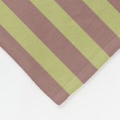 Mit Monogramm, warme Neutronen, braune und grüne S Fleecedecke (Ecke)