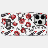 Mit Monogramm Wasserfarbe Floral Botanisches iPhon Case-Mate iPhone Hülle (Rückseite (Horizontal))