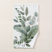 Mit Monogramm Wasserfarbe Rustikale Gewächshäuser Badhandtuch Set (Handtuch)