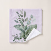 Mit Monogramm Wasserfarbe Rustikale Gewächshäuser Badhandtuch Set (Waschlappen)