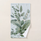 Mit Monogramm Wasserfarbe Rustikale Gewächshäuser Badhandtuch Set (Handtuch)