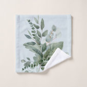 Mit Monogramm Wasserfarbe Rustikale Gewächshäuser Badhandtuch Set (Waschlappen)