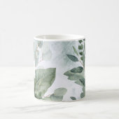 Mit Monogramm Wasserfarbe Rustikale Gewächshäuser Kaffeetasse (Mittel)