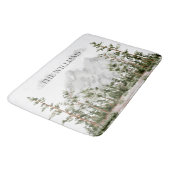 Mit Monogramm Wasserfarbengebirge und Wald Badematte (Schrägansicht)