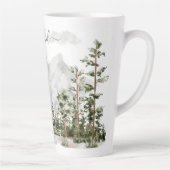 Mit Monogramm Wasserfarbengebirge und Wald Milchtasse (Rechts)