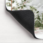 Mit Monogramm Wasserfarbengebirge und Wald Mousepad (Ecke)