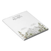 Mit Monogramm Wasserfarbengebirge und Wald Notizblock (angewinkelt)